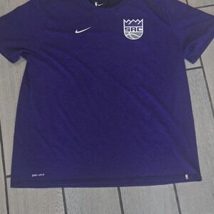 Nike Dri-FIT Sacramento Kings NBA Purple Athletic‎ Tee XXL